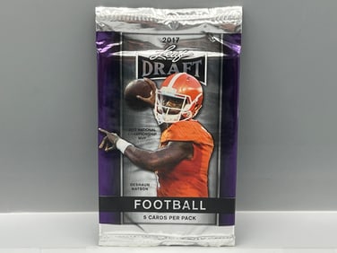 2017 Leaf Draft Football Factory Sealed Pack