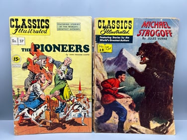 Classics Illustrated #28 & #37 (Detached Cover)