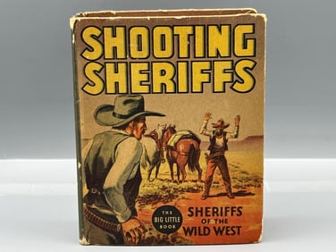 1936 Whitman Big Little Book Shooting Sheriffs of The Wild West #1195