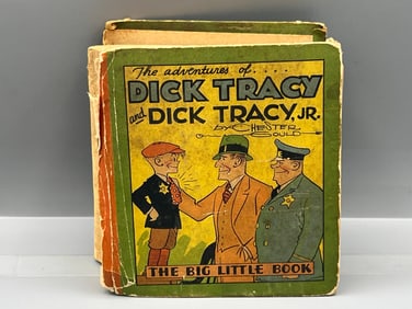 1933 Whitman Big Little Book The Adventures of Dick Tracy And Dick Tracy Jr. #710 - Back Cover Is