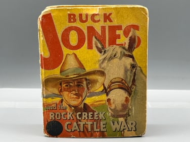 1938 Whitman Big Little Book Buck Jones And The Rock Creek Cattle War #1461