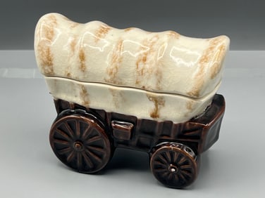 Vintage Ceramic Covered Wagon Collectible