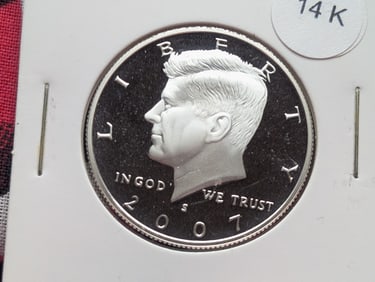 2007-S 90% Silver Proof Kennedy Half Dollar