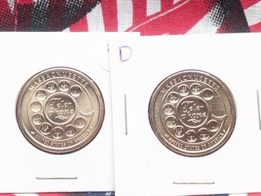 2020 P & D Uncirculated American Innovation Dollar, Massachusetts (MA)