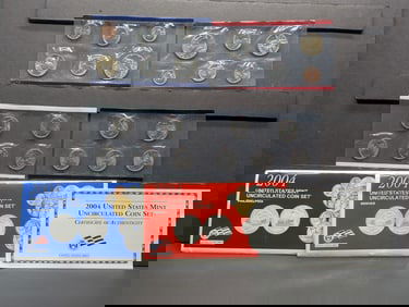 2004 P &D UNC Coin Sets