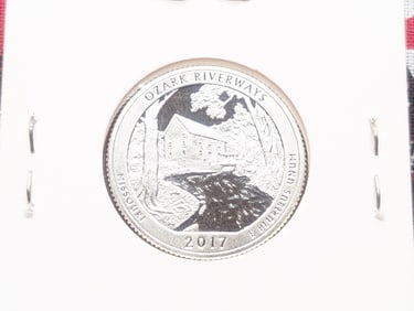 2017-S 90% Silver America the Beautiful Quarter, Missouri (MO)
