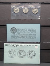 1980 P,D, & S Susan B. Anthony Souvenir Set