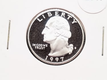 1997-S 90% Silver Proof Washington Quarter