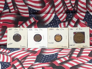 Four Sweden Coins
