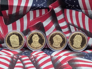 2009-S Set of 4 Proof Presidential Dollars in Capsules