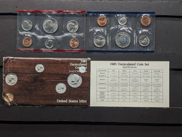1985 P&D US UNC Coin Set