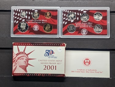 2001 -S US Silver Proof Set