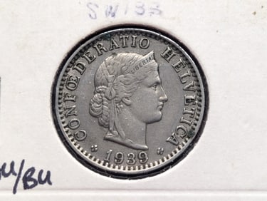 1939 Switzerland-20 Rappen