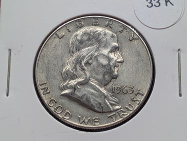 1963-D Franklin Half Dollar with Strong Bell Lines