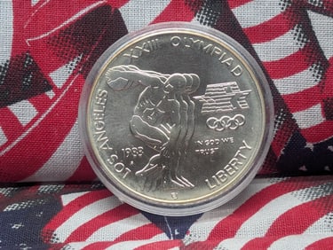 1983-S Uncirculated Los Angeles Olympics Silver Dollar