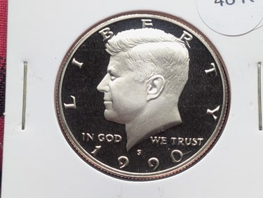 1990-S Proof Kennedy Half Dollar