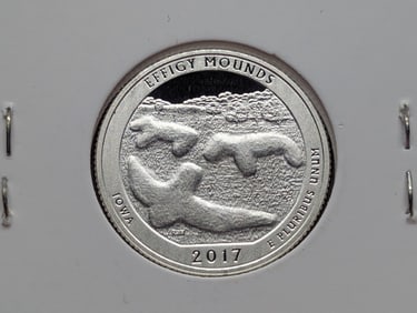 2017-S 90% Silver America the Beautiful Quarter, Iowa (IA)