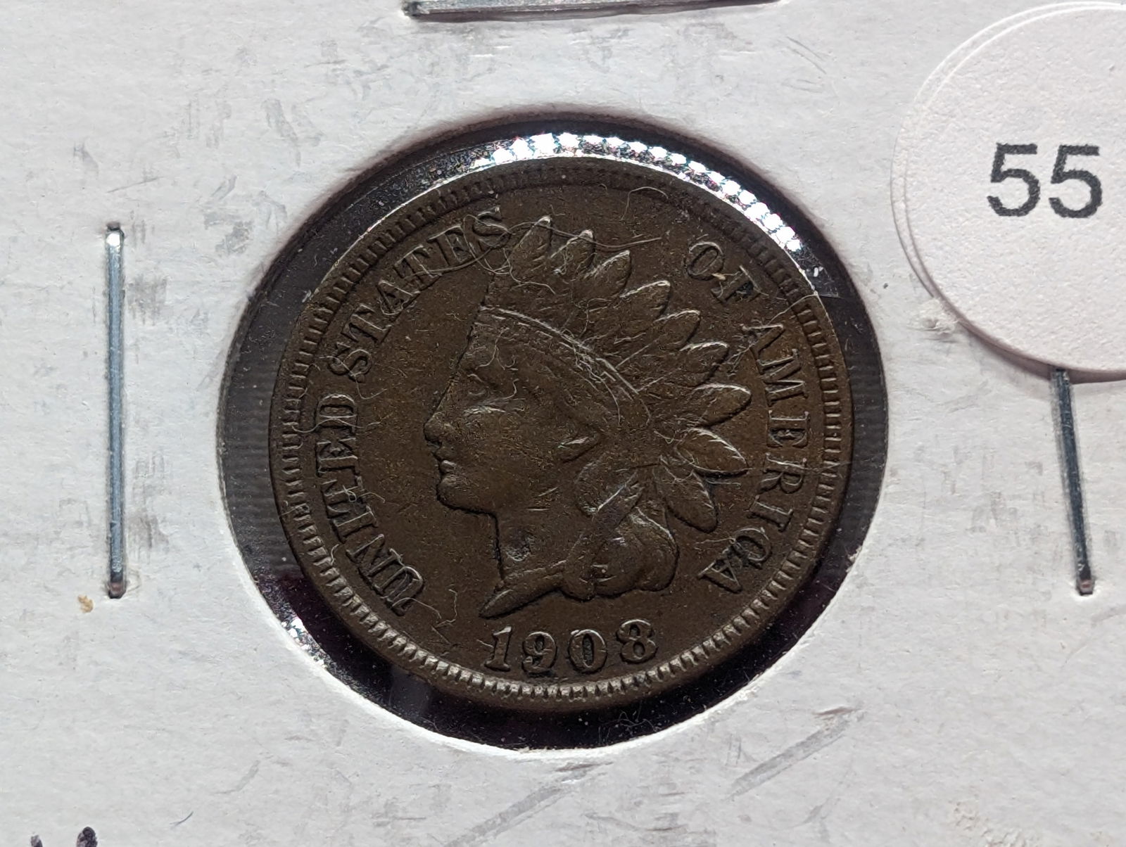 1908 S Indian Head Cent Key Date VF30 (1 of 3)
