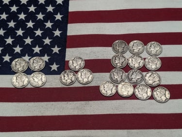 (20) Mercury Dimes (13) 1945-P, (5) 1944-P, (2) 1944-S