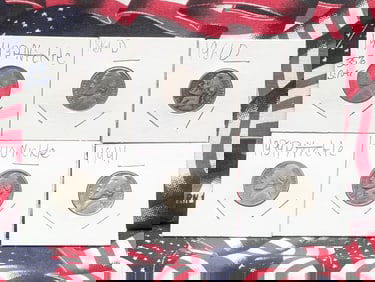 (6) Assorted Date Jefferson Nickels