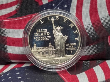 1986-S U.S. Ellis Island One Dollar Coin