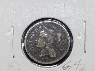 1873 U.S. Three Cent Coin