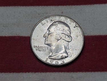 1963-D UNC Washington Quarter