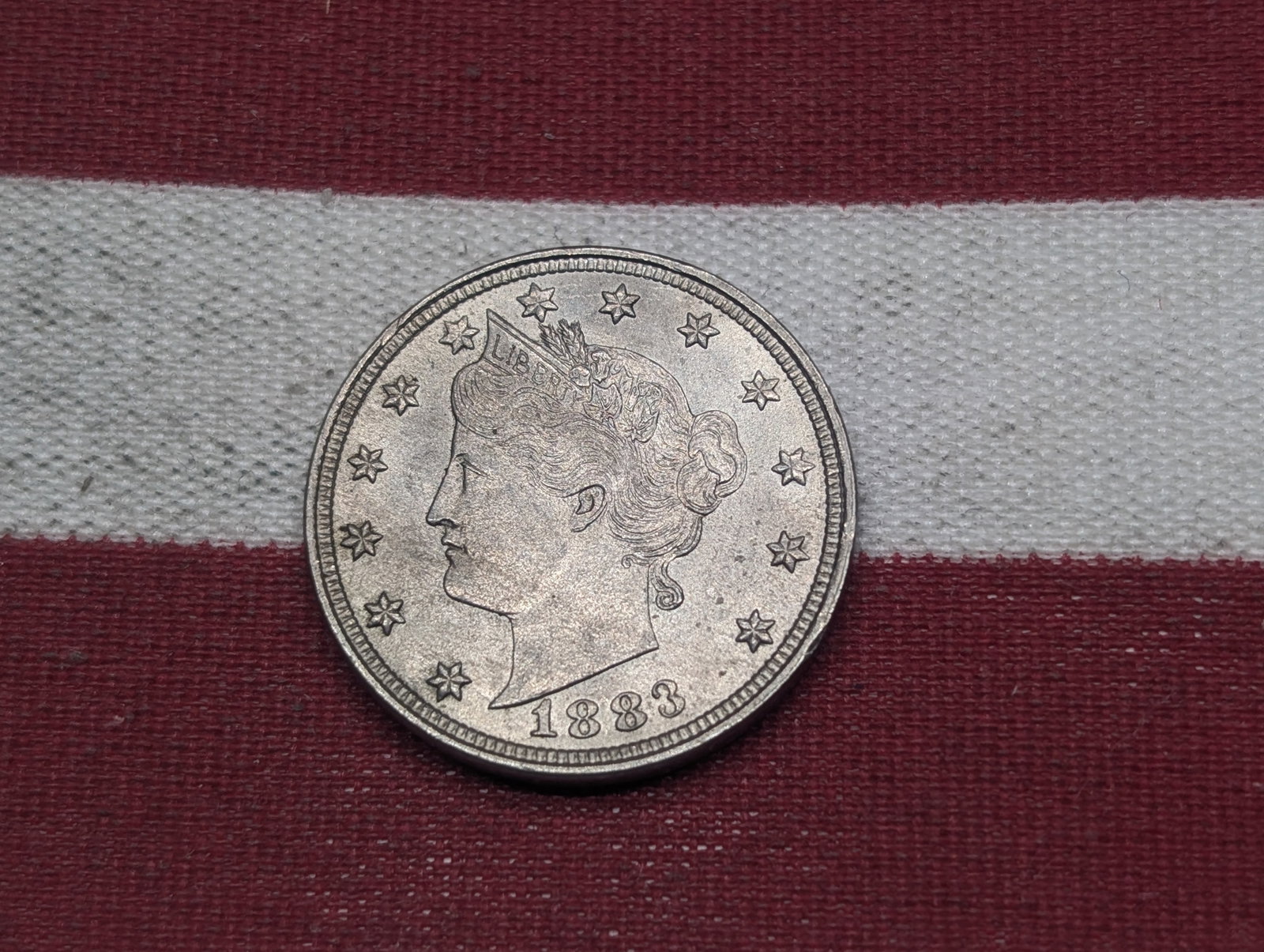 1883 Liberty V Nickel N/C: 1883 Liberty V Nickel N/C