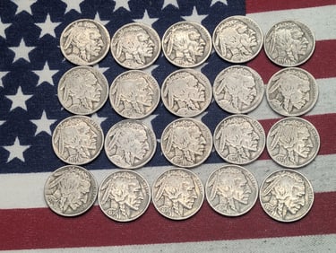 (20) Mixed Date Buffalo Nickels