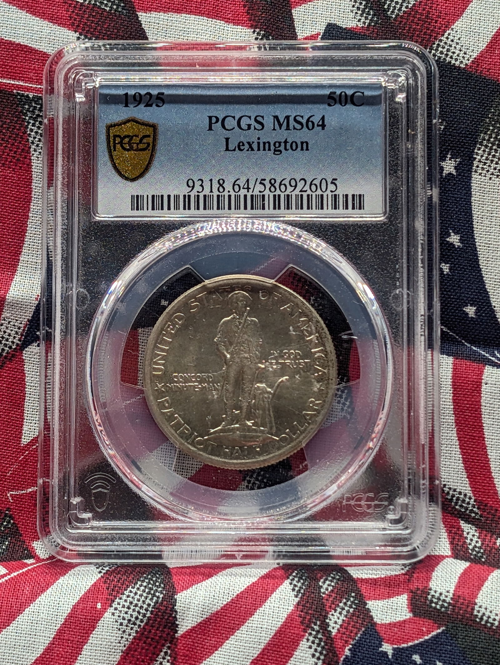 1925 Lexington Concord Commemorative Half Dollar PCGS MS64 (1 of 4)