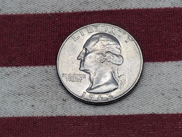 1963-D UNC Washington Quarter