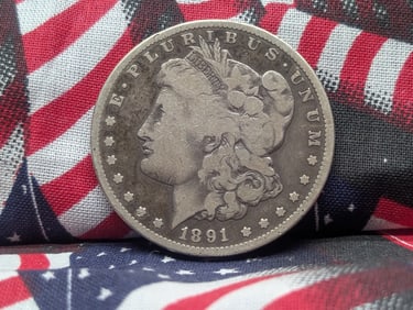 Key Date 1891 CC Morgan Dollar VG