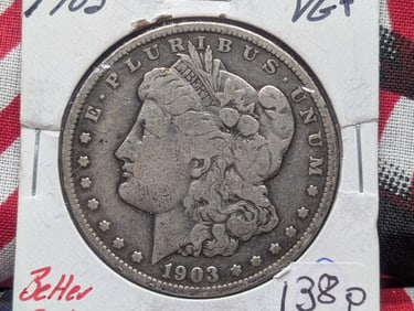 Semi-Key Date 1903 Morgan Dollar VG+