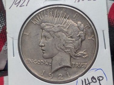 Key Date 1921 Peace Dollar AU