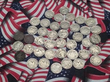 (40) Mixed Date Buffalo Nickels
