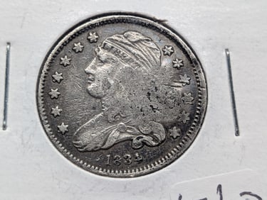 1834 Capped Bust Quarter VF Details