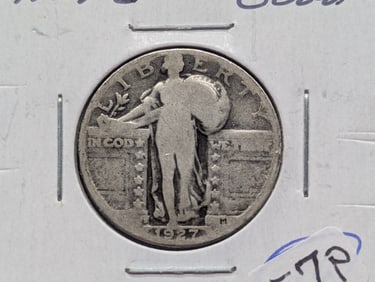 Key Date 1927-S Standing Liberty Quarter G+