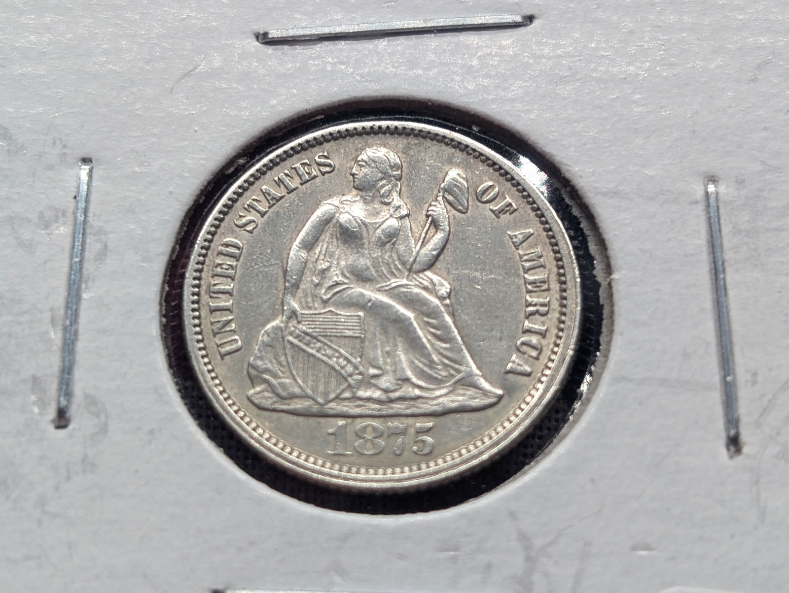 1875 Seated Liberty Dime AU (1 of 3)