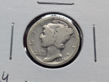 Key Date 1921 Mercury Dime G/VG