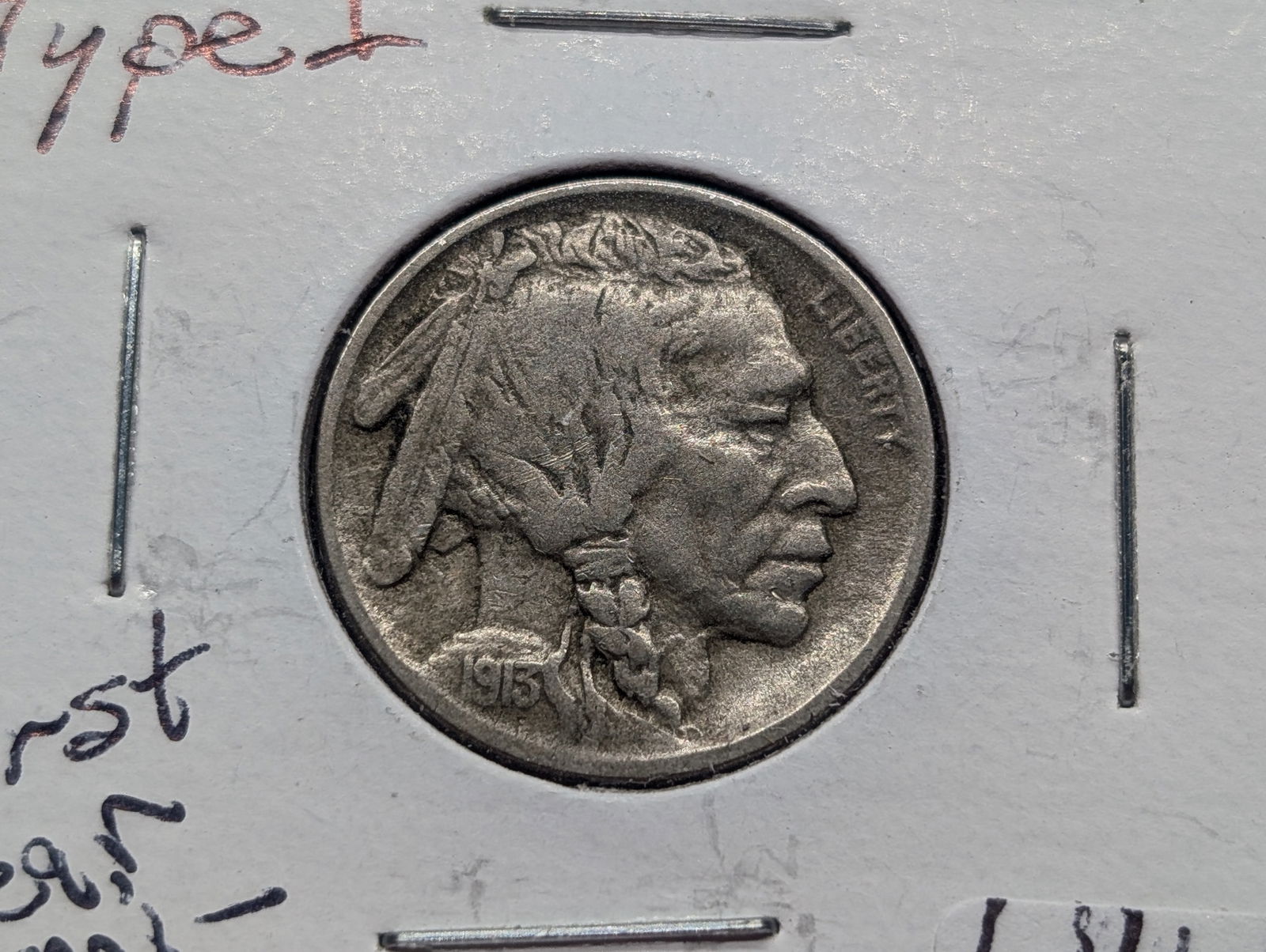 1913-D Type 1 Buffalo Nickel VF+ Semi-Key Date (1 of 3)