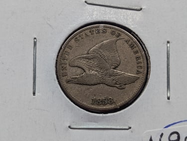 1858 Flying Eagle Cent VG+