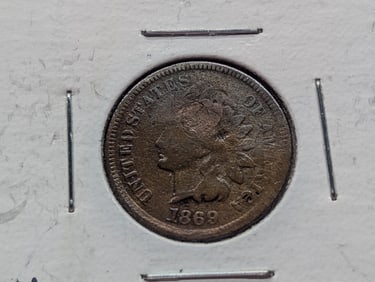 Key Date 1869 Indian Heat Cent G