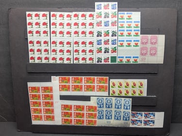 Assorted Stamp Sheets, Never Hinged
