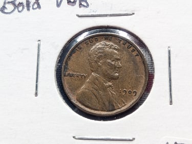 1909 VDB Lincoln Cent XF45+ Bold VDB