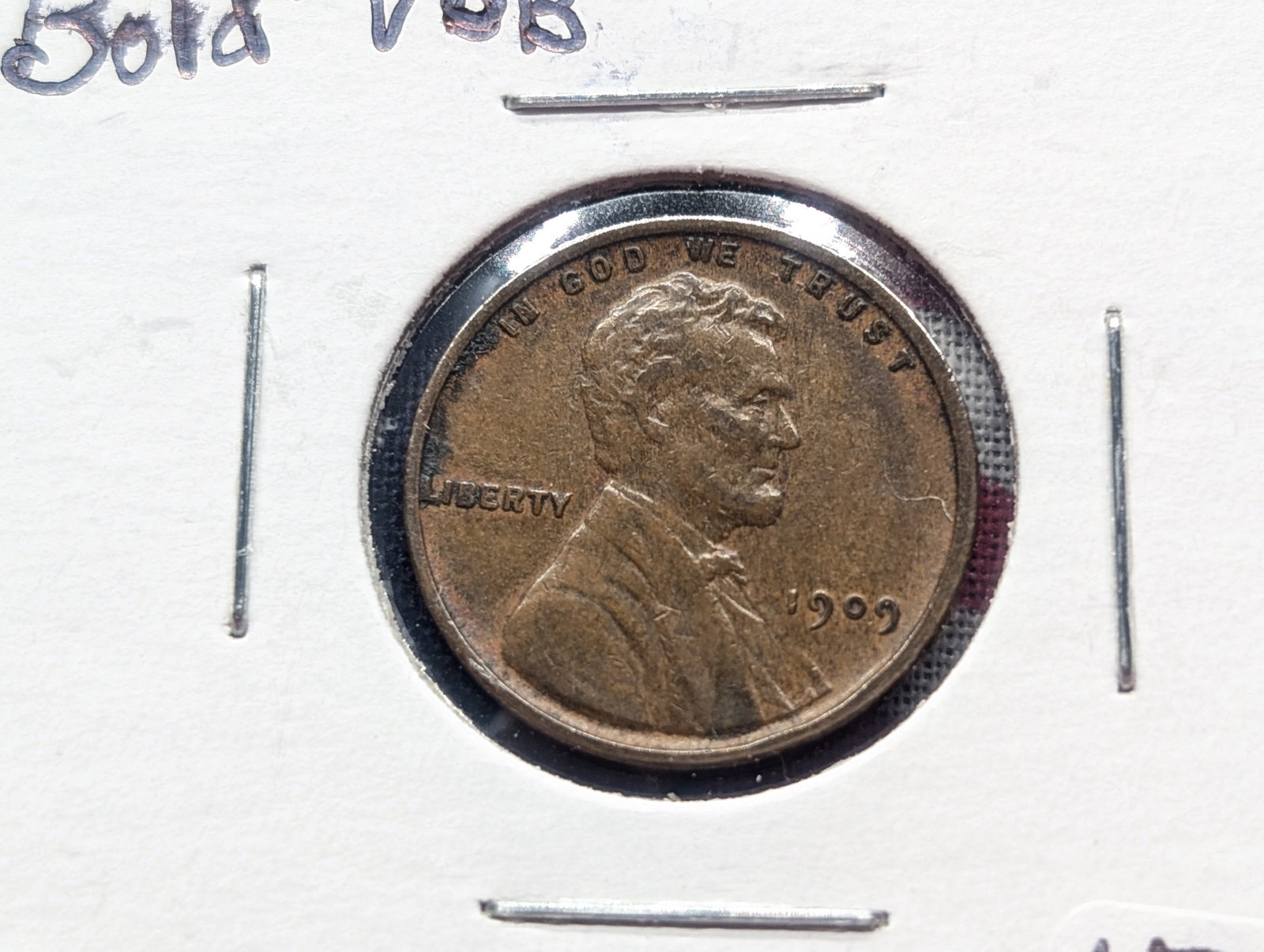 1909 VDB Lincoln Cent XF45+ Bold VDB: 1909 VDB Lincoln Cent XF45+ Bold VDB