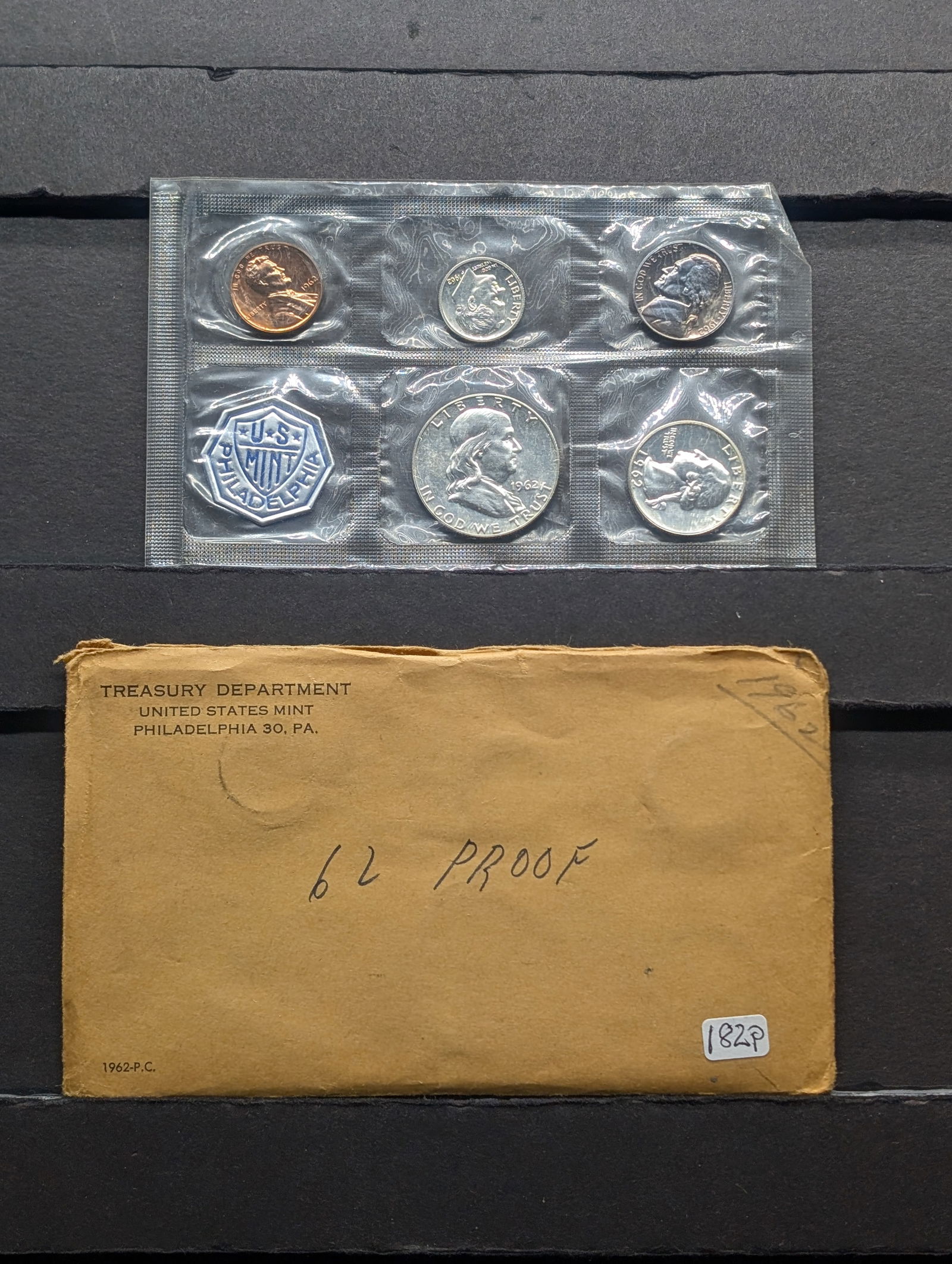 1962 U.S. Proof Set Three 90% Silver Coins (1 of 3)