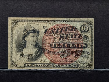 Fractional Currency 10-cent Note, very nice note, American Bank Note Co., N.Y., Act of March 3rd,