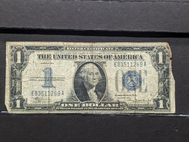 Series of 1934 Dollar Silver Cert Funny Back
