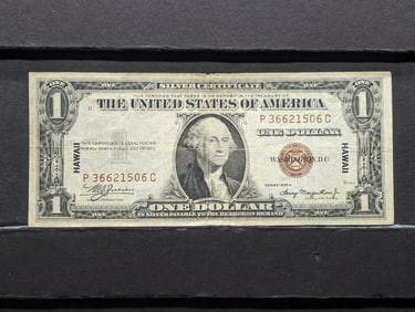 Hawaii Note - Series of 1935-A One Dollar Silver Certificate
