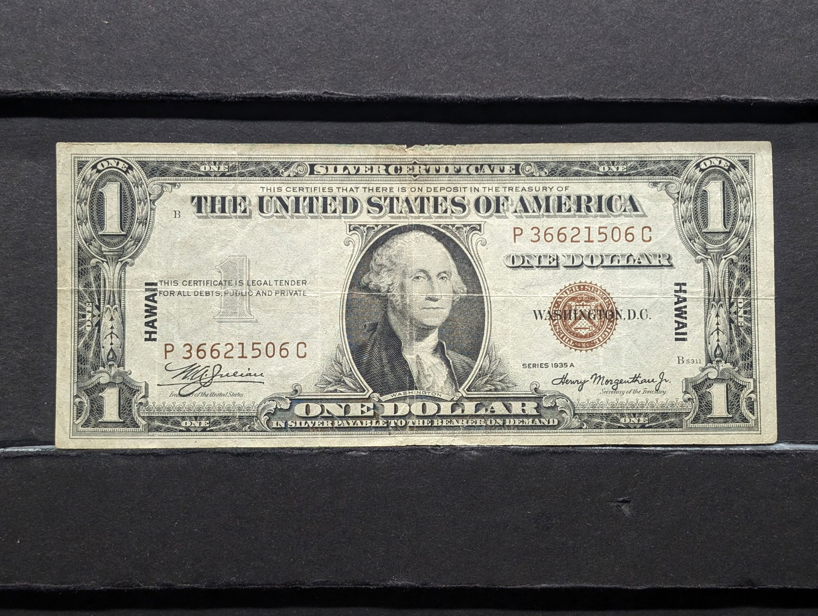 Hawaii Note - Series of 1935-A One Dollar Silver Certificate (1 of 3)